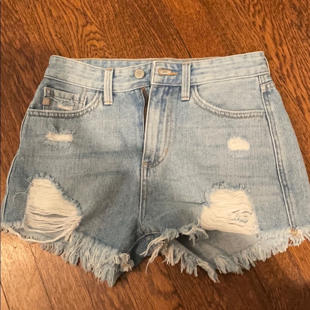 Light Wash Jean Shorts